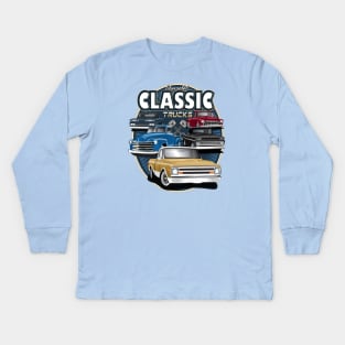 Chevrolet C10 Pickup Trucks Chevy truck 67-72 Kids Long Sleeve T-Shirt